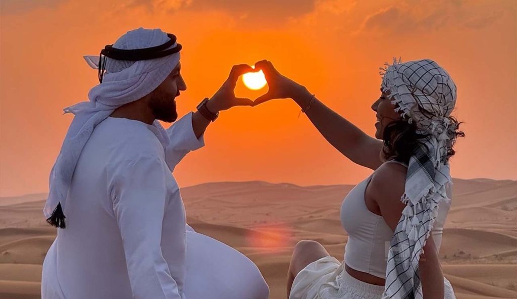 red sand desert safari